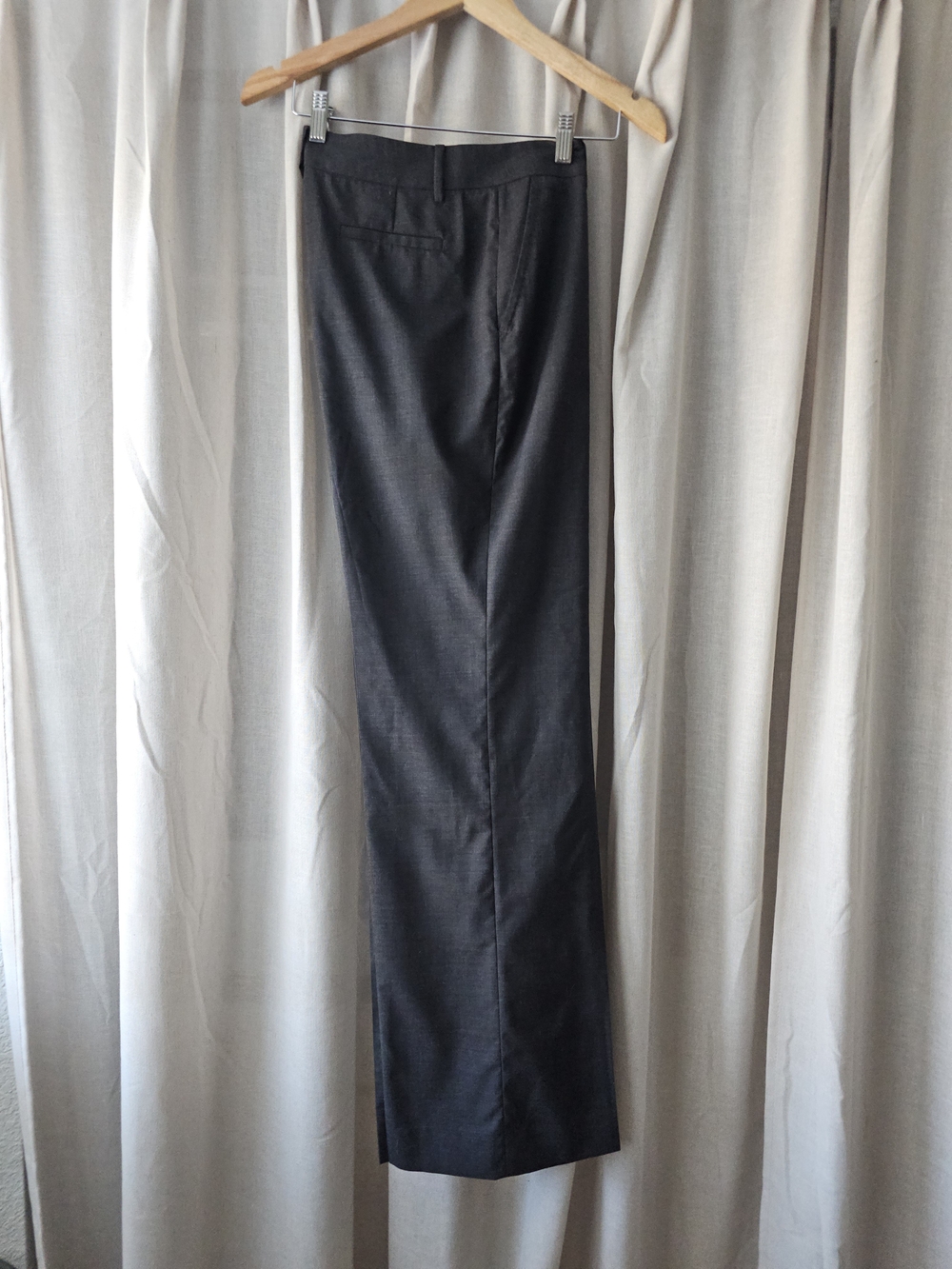 CH Carolina Herrera Gray Wool Blend Straight Leg Dress Pants Trousers Size 8 - Picture 3 of 8